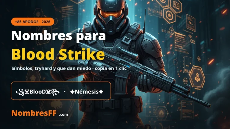 Nombres para Blood Strike 2026: +120 Apodos y Símbolos
