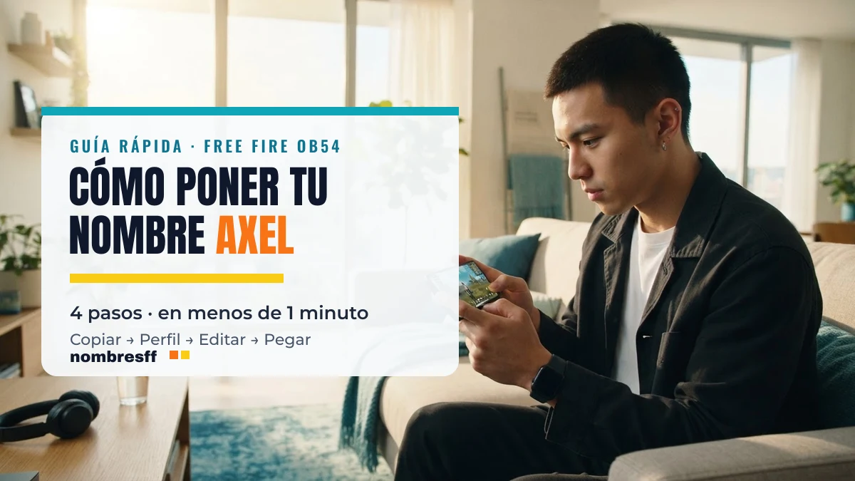 Cómo poner el nombre Axel en Free Fire OB54 paso a paso