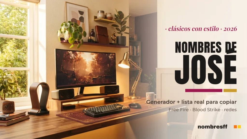 Nombres de José estilizados para Free Fire para copiar