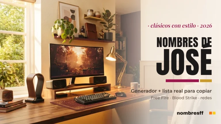 Nombres de José para Free Fire (+estilos para copiar)
