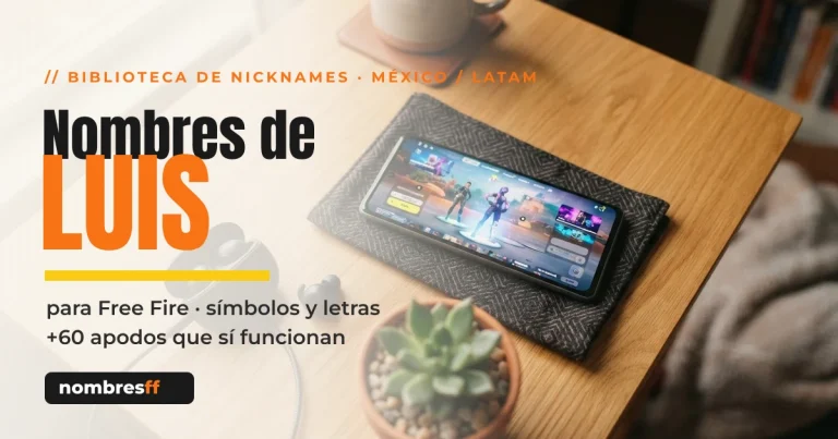 Nombres de Luis para Free Fire