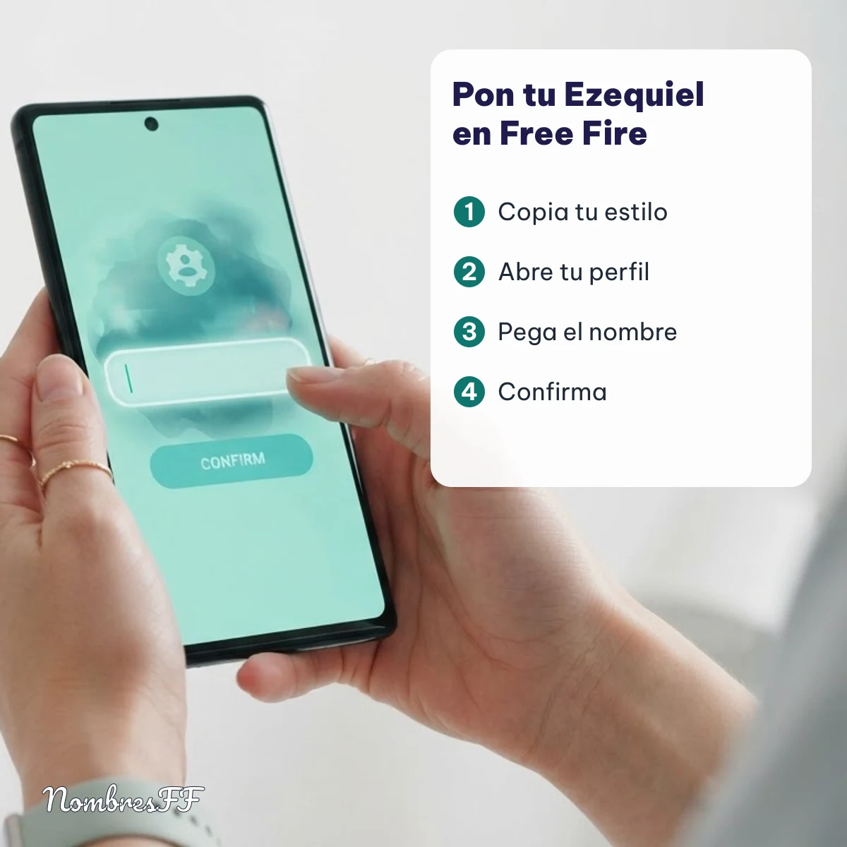 Cómo poner el nombre Ezequiel en Free Fire paso a paso