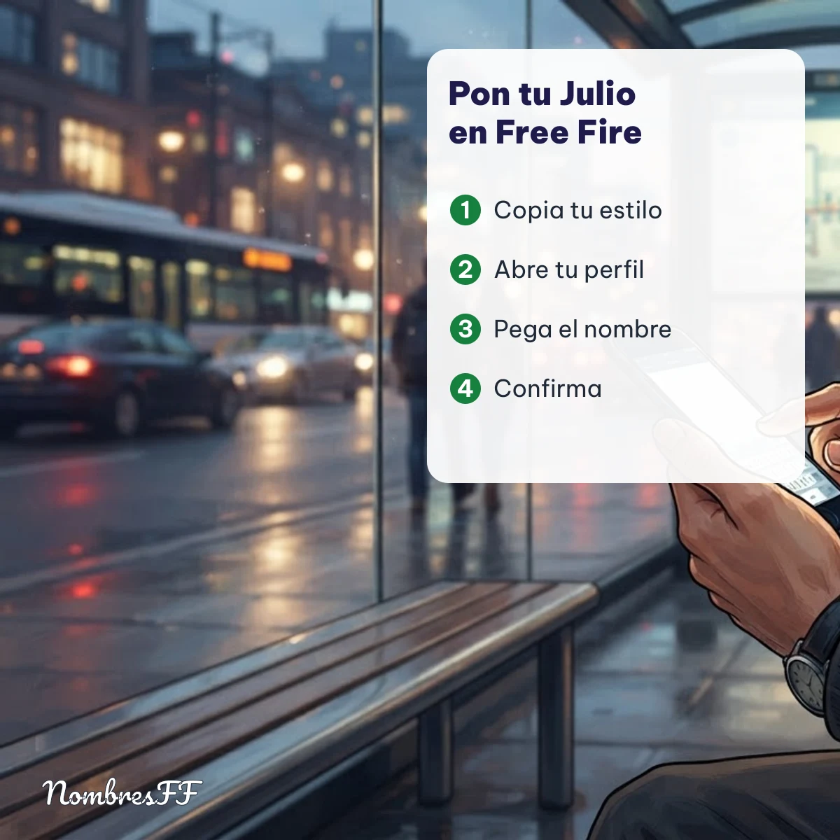 Cómo poner el nombre Julio en Free Fire paso a paso