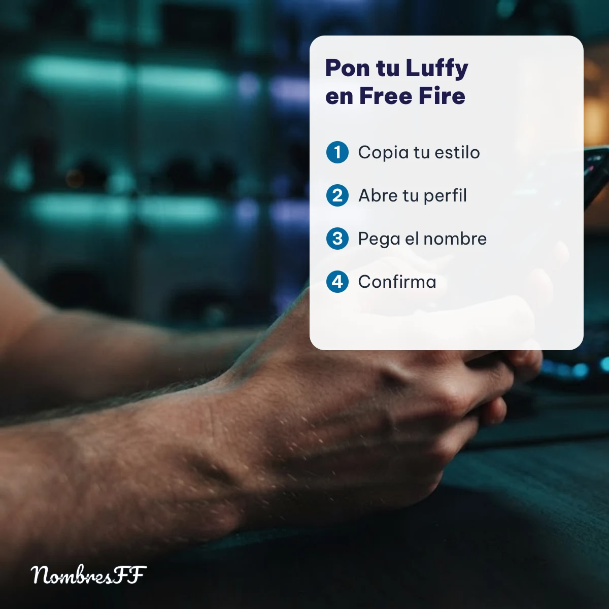 Cómo poner el nombre Luffy en Free Fire paso a paso