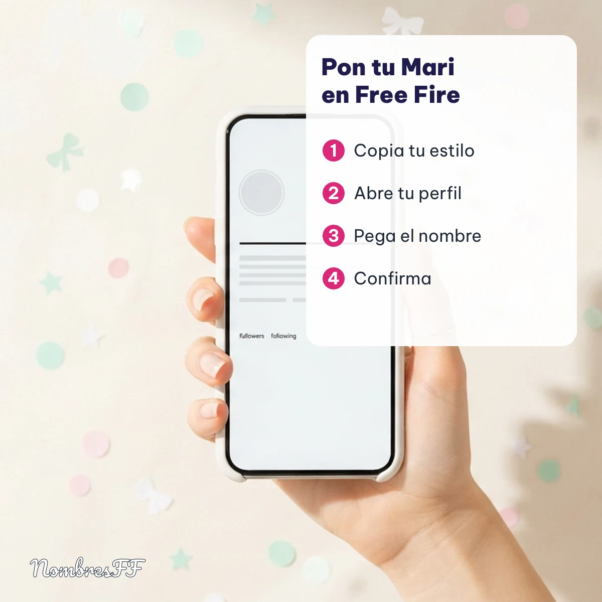 Cómo poner el nombre Mari en Free Fire paso a paso
