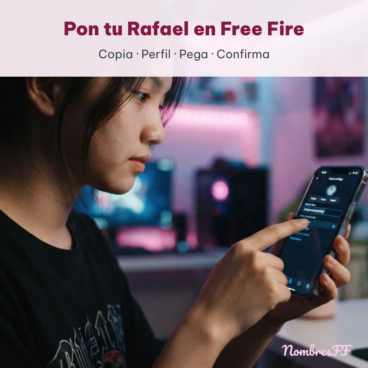 Cómo poner el nombre Rafael en Free Fire