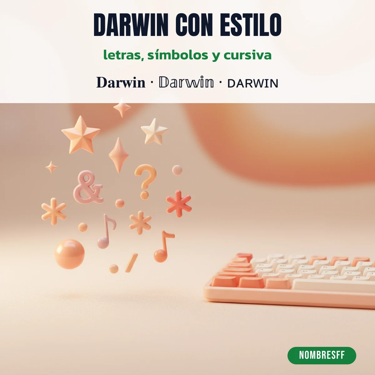 Estilos de Darwin para copiar y pegar en Free Fire