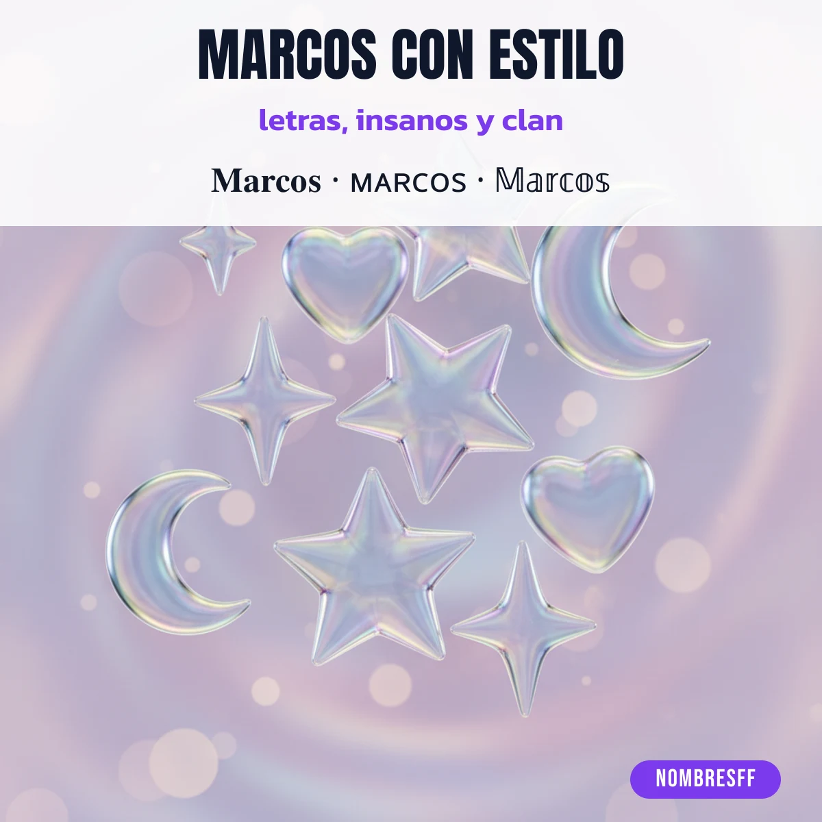 Estilos de Marcos para copiar y pegar en Free Fire