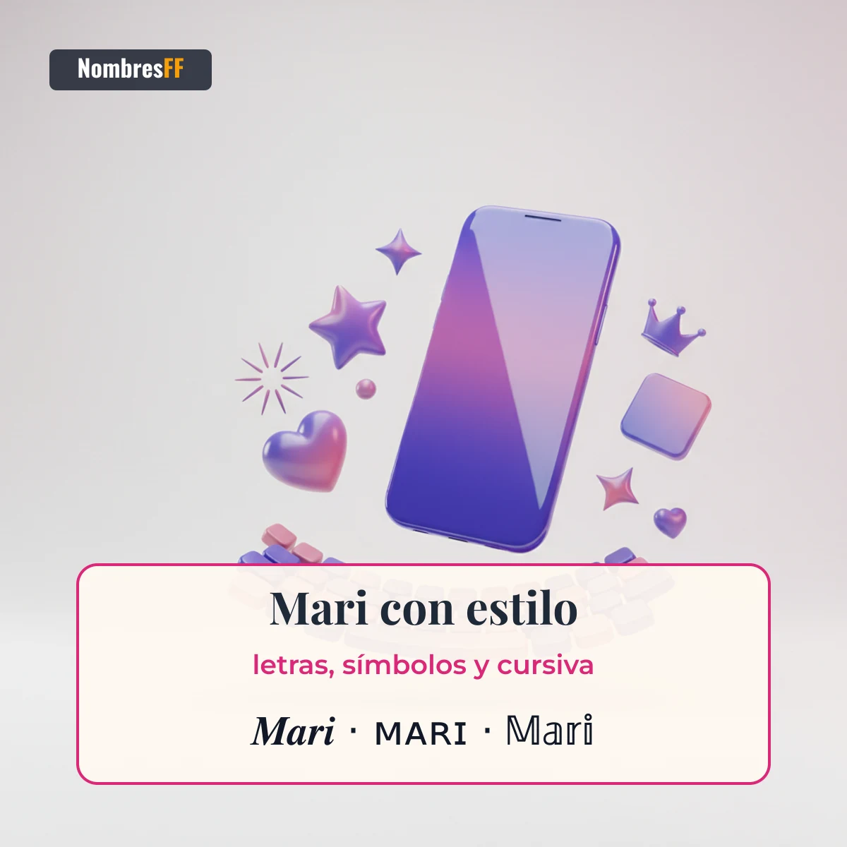 Estilos de Mari para copiar y pegar en Free Fire