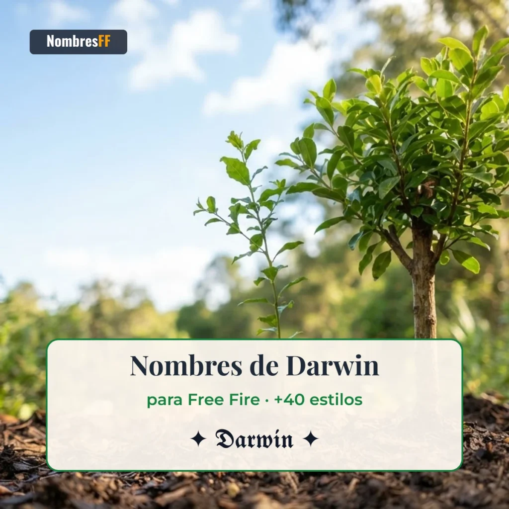 Nombres de Darwin para Free Fire con símbolos