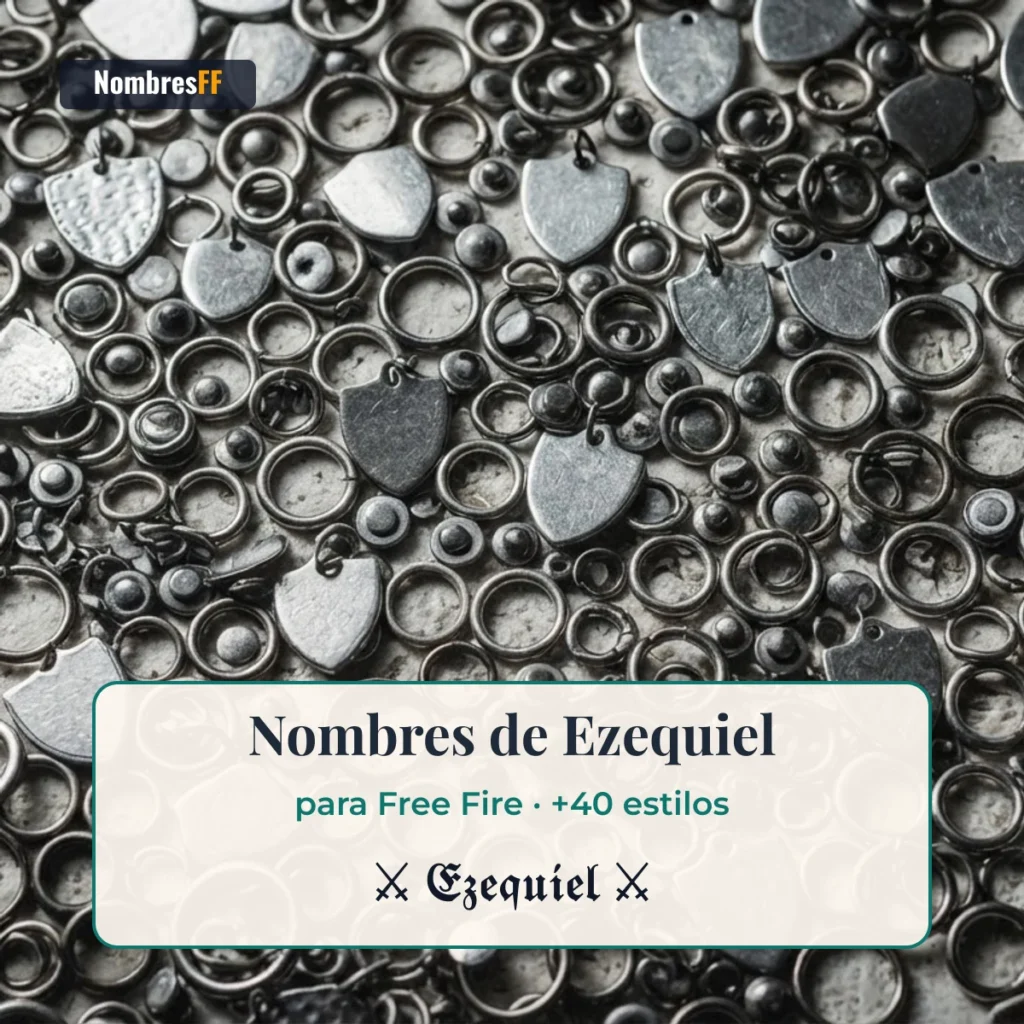 Nombres de Ezequiel para Free Fire con símbolos