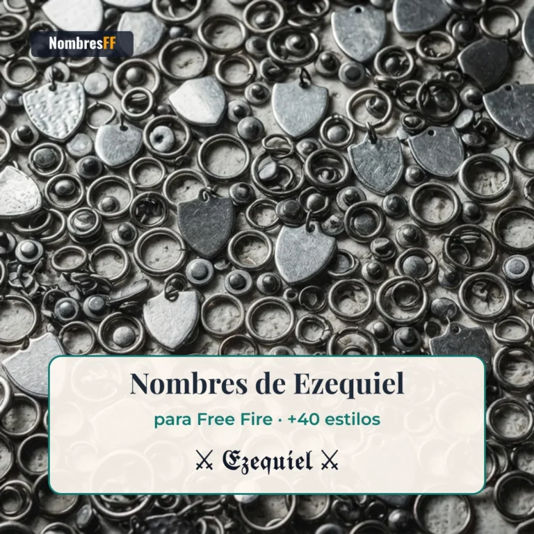 Nombres de Ezequiel para Free Fire: +40 estilos de Eze 2026