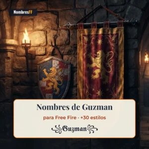 Nombres de Guzman para Free Fire con símbolos