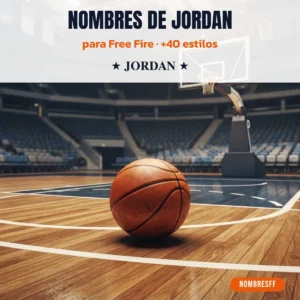 Nombres de Jordan para Free Fire con símbolos