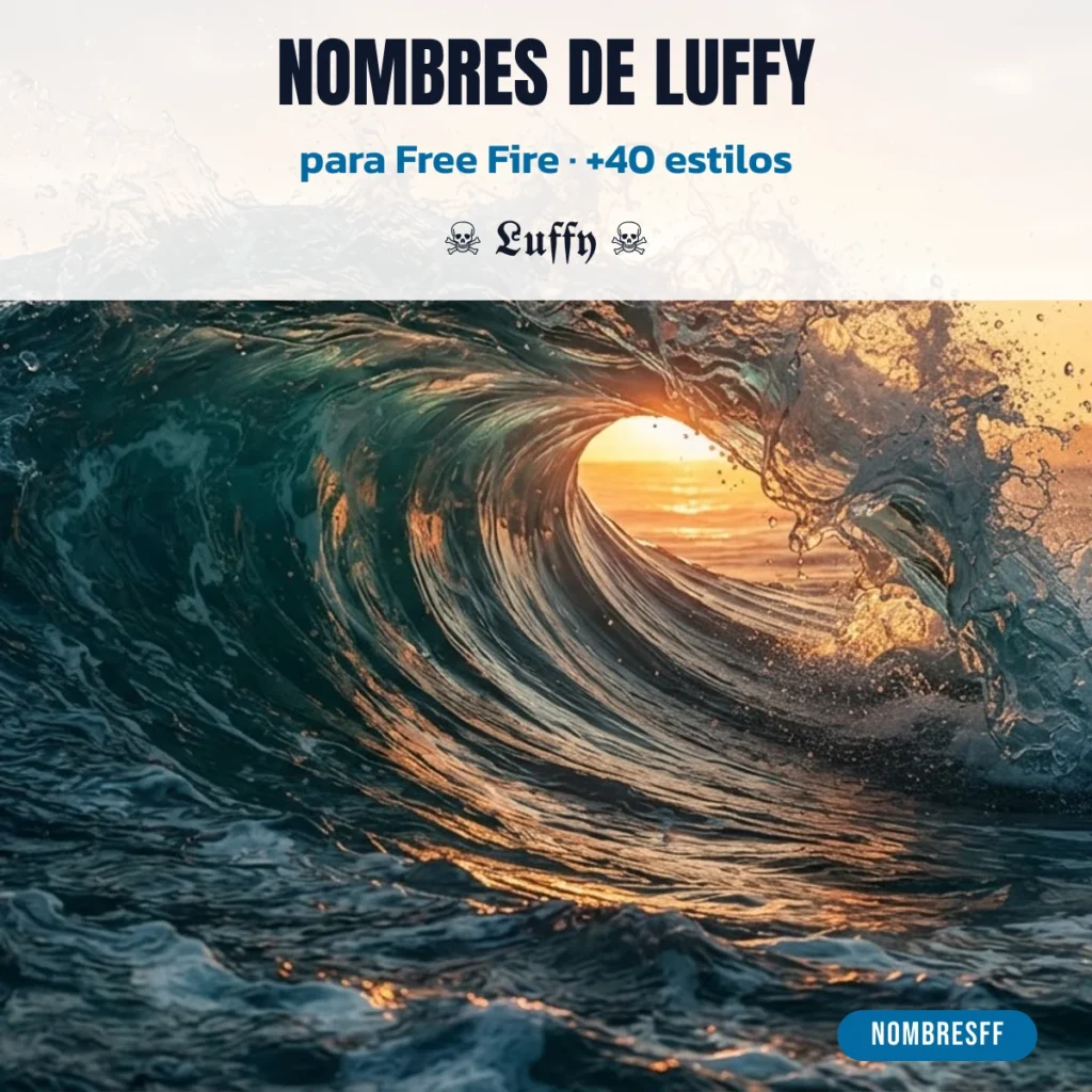 Nombres de Luffy para Free Fire con símbolos