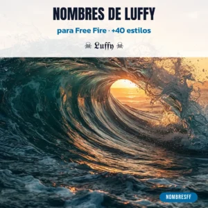 Nombres de Luffy para Free Fire con símbolos