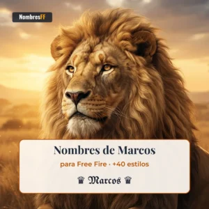 Nombres de Marcos para Free Fire con símbolos