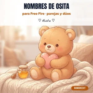 Nombres de Osita para Free Fire con símbolos